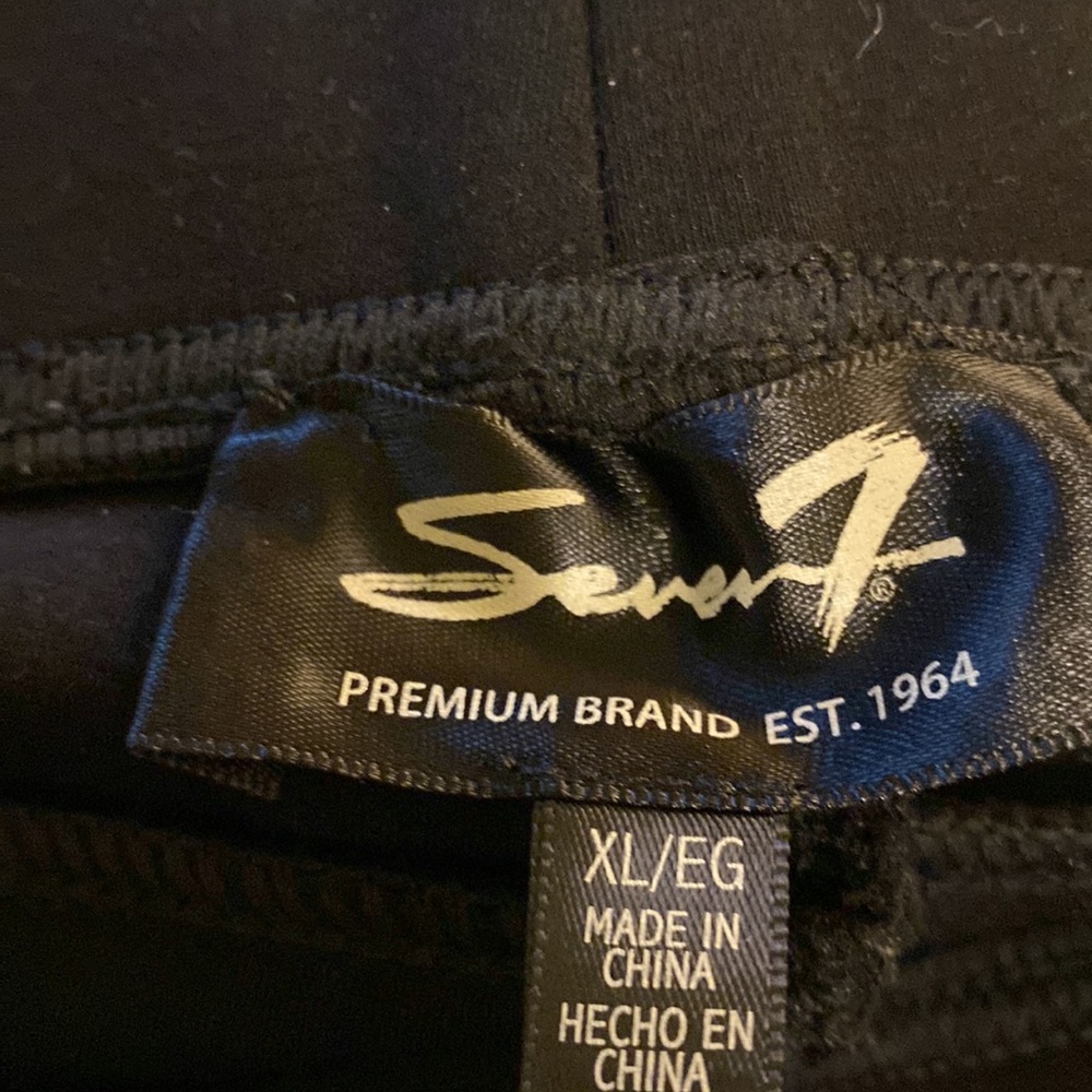 Seven Luxury Black Leggings Sz XL NWOT - Picture 5 of 8